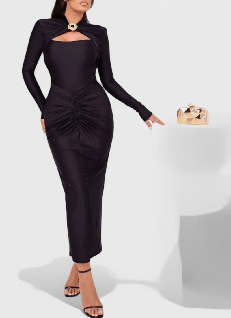 AVA O-NECK MAXI DRESS