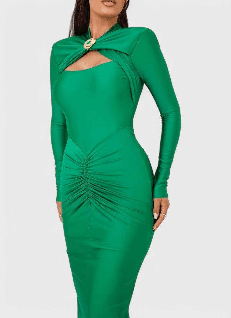 AVA O-NECK MAXI DRESS