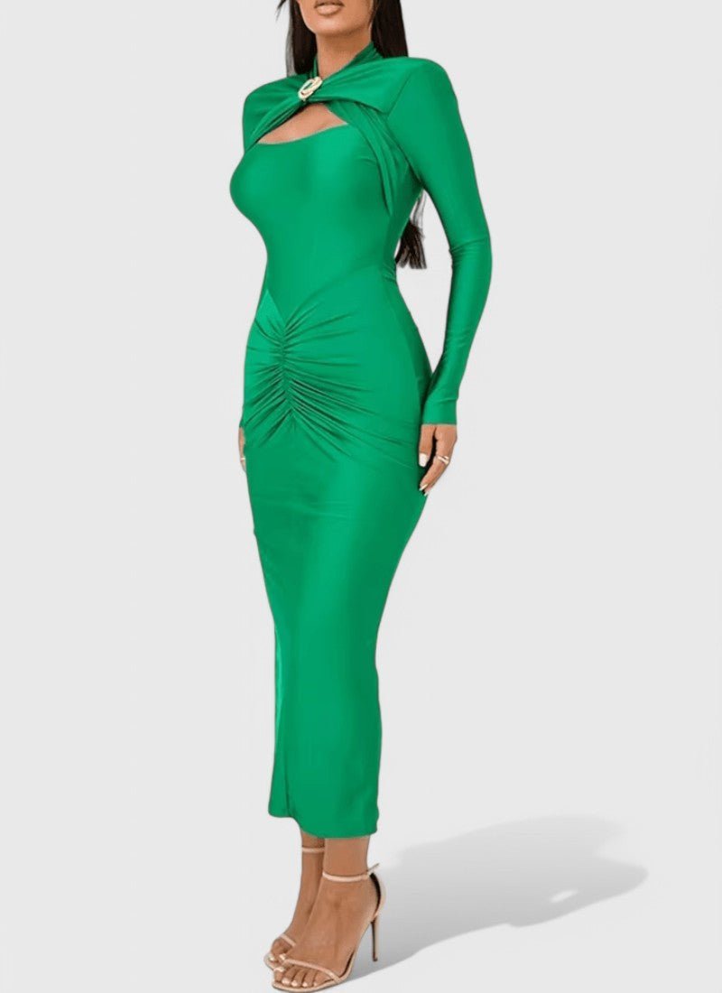 AVA O-NECK MAXI DRESS