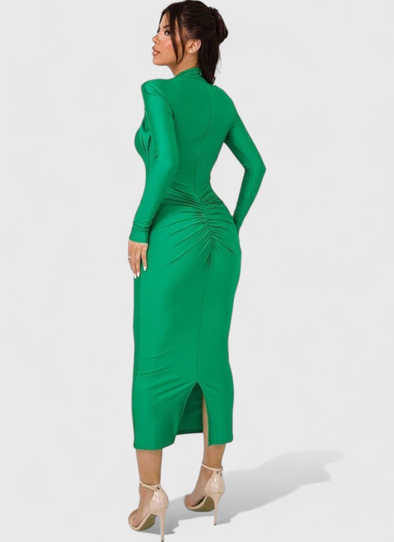 AVA O-NECK MAXI DRESS