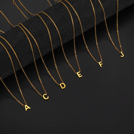 Stylish Initial Letter Necklace